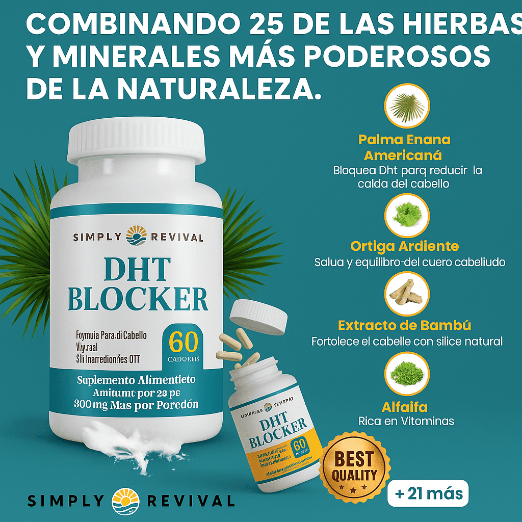 Suplemento DHT Blocker: Detén la caída y recupera tu cabello