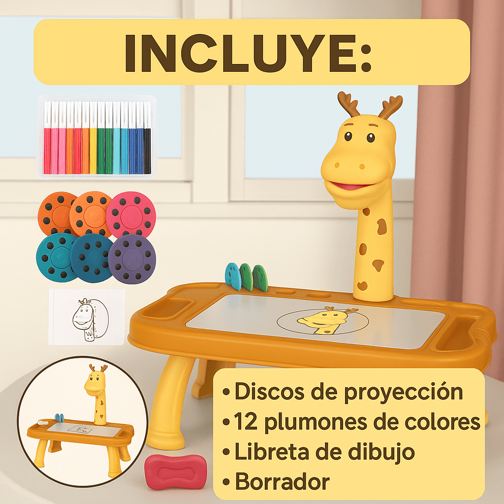 Proyector Educativo Jirafa™ – Mejora su concentración y creatividad