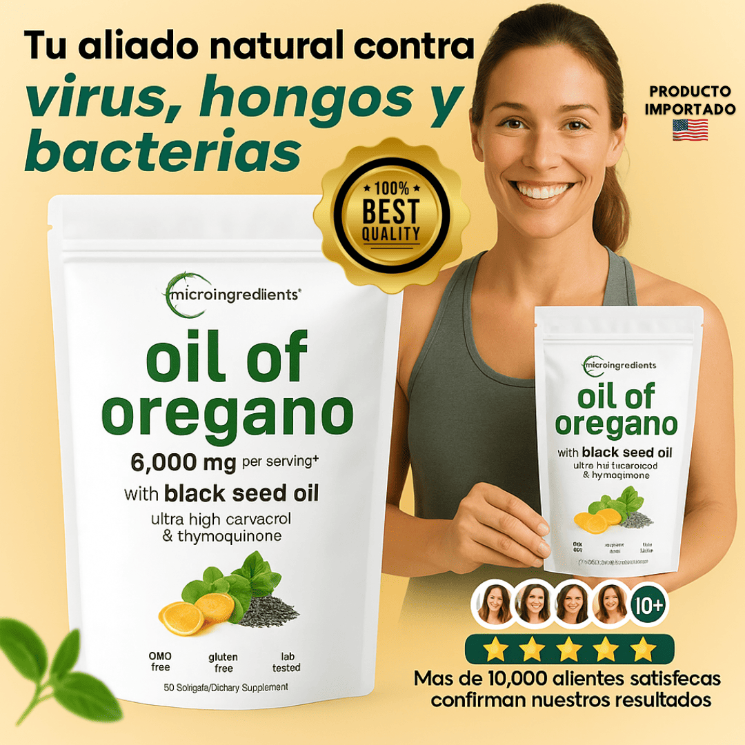 Aceite de Orégano en Cápsulas – Refuerzo Natural para Tu Defensa Interna