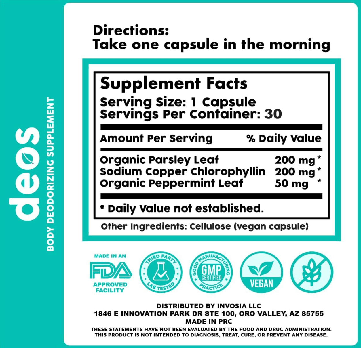 Deos™ : Frescura total desde adentro – adiós al mal olor natural