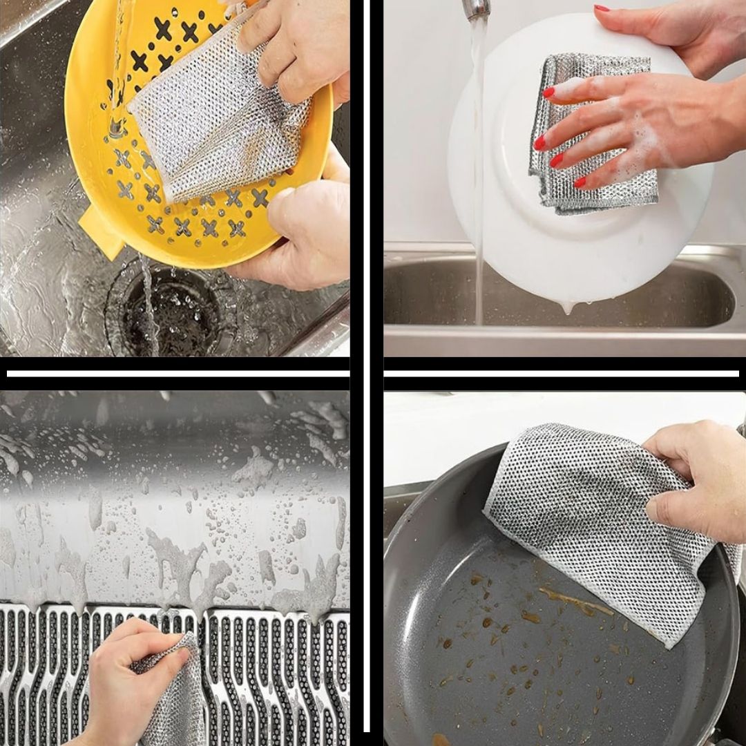 CleanPro - El paño metálico que limpia sin rayar tus ollas y dura mucho más