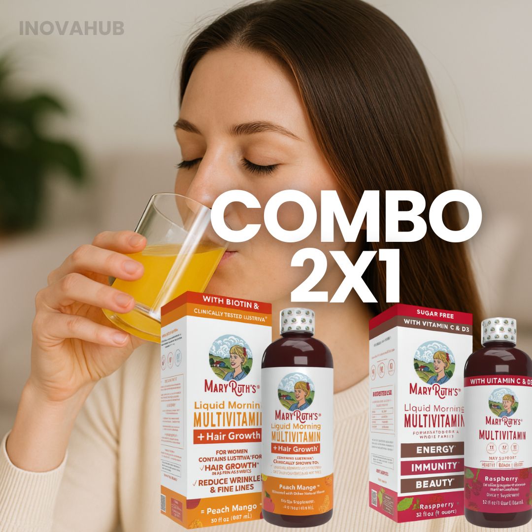 COMBO 2X1 TRATAMIENTO COMPLETO | Multivitamínico M Ruths+ Hair Growth
