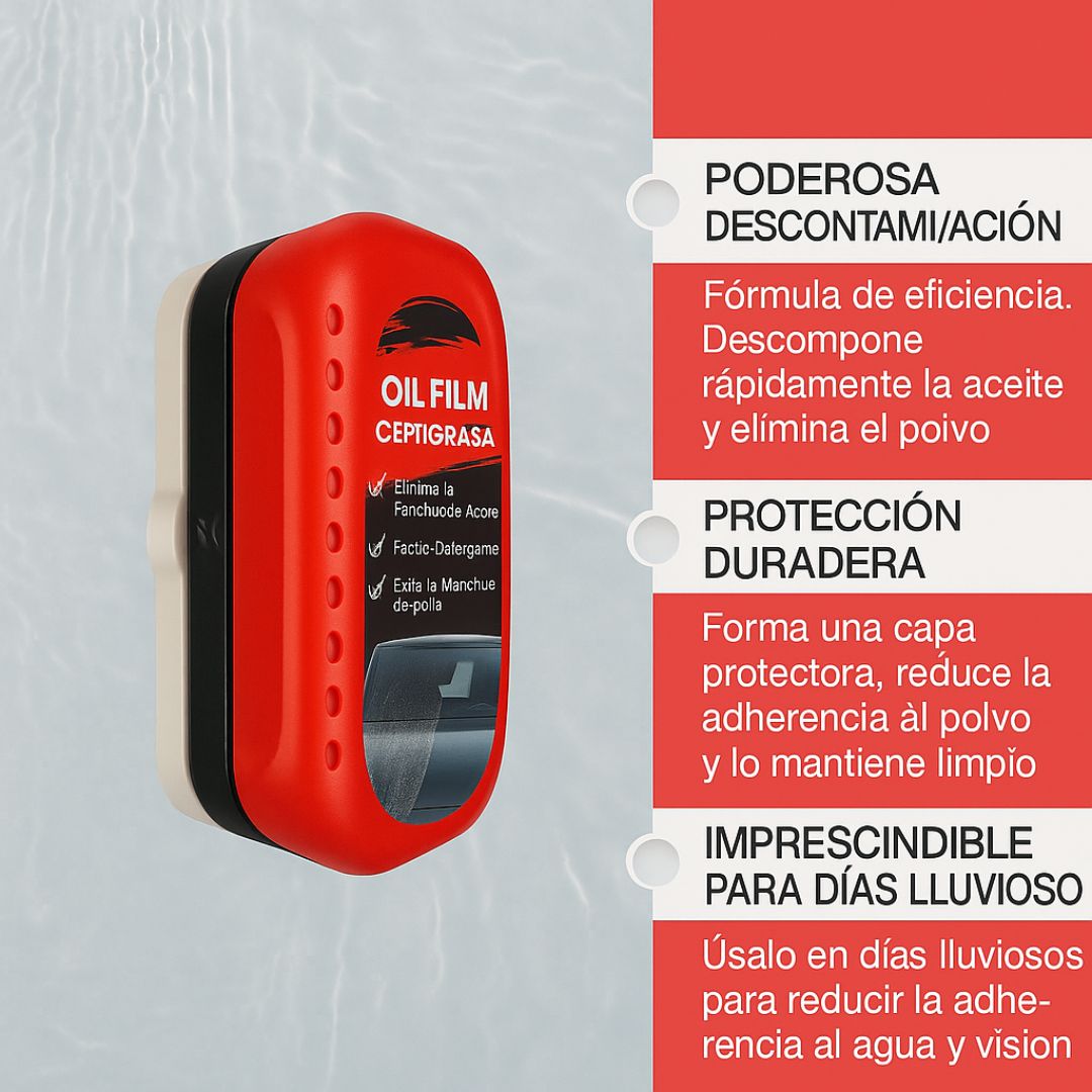 VistaClear Pro - Limpiador desengrasante para vidrio de carro