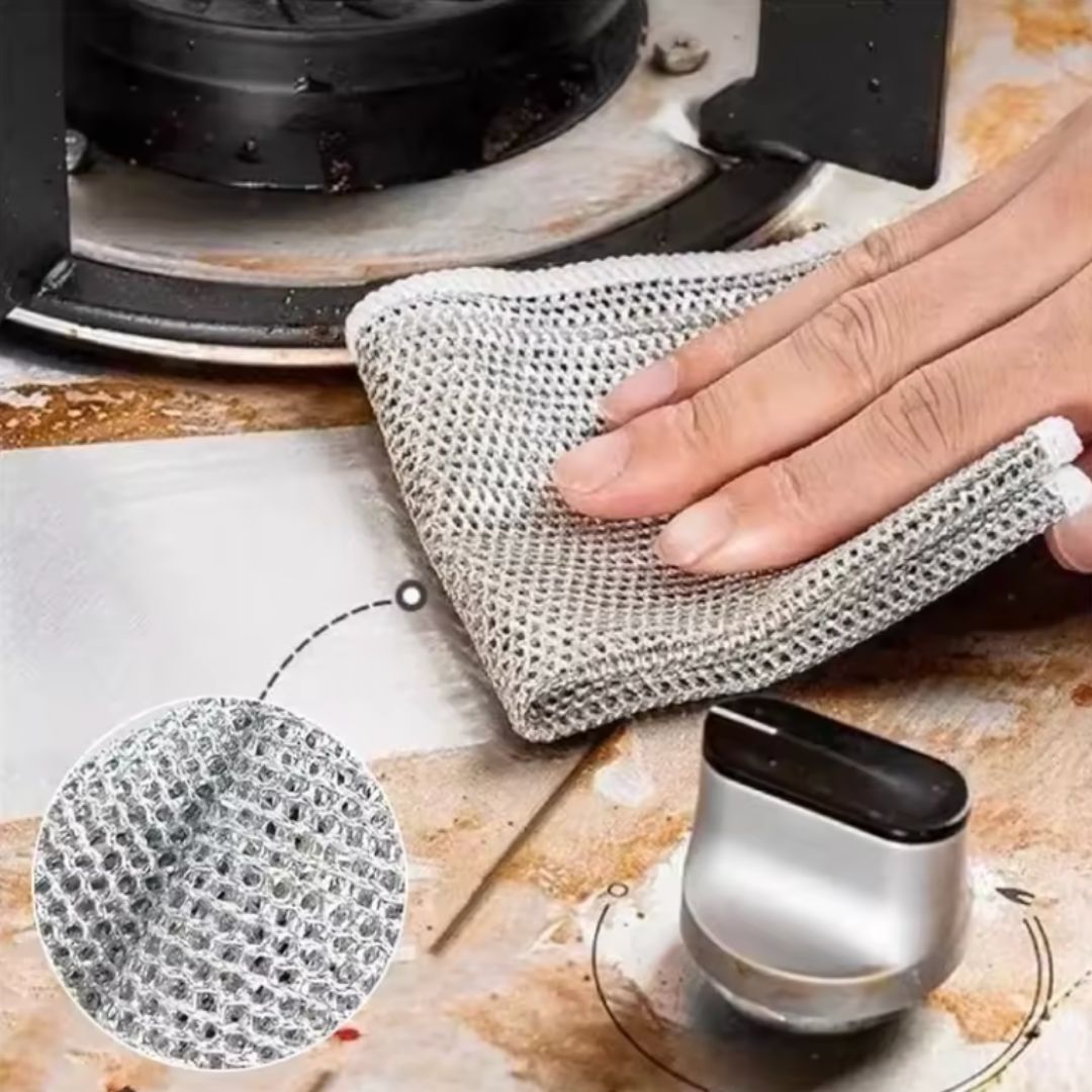 CleanPro - El paño metálico que limpia sin rayar tus ollas y dura mucho más