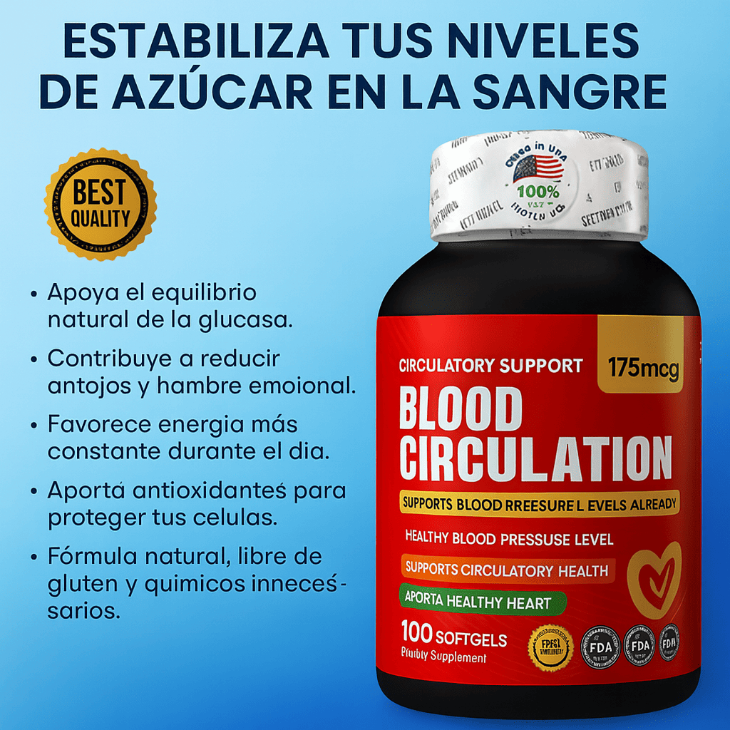 Blood Sugar Suplemento: Equilibra tu azúcar con apoyo natural desde el primer día
