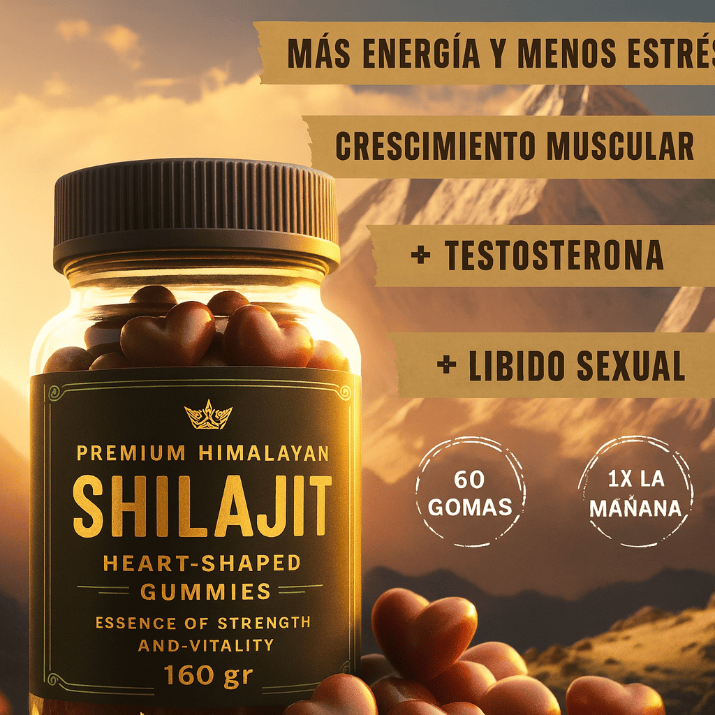 Gomas Shilajit: Energía y claridad mental al instante, vitalidad que dura