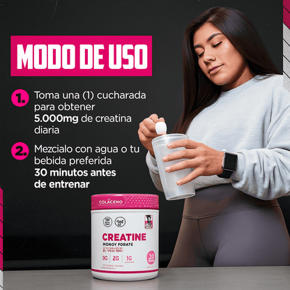 Creatina Monohidratada para Mujeres – Fuerza, recuperación y bienestar en cada scoop
