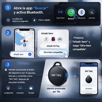 AirTag Localizador Inteligente — Encuentra tus cosas en segundos desde tu celular