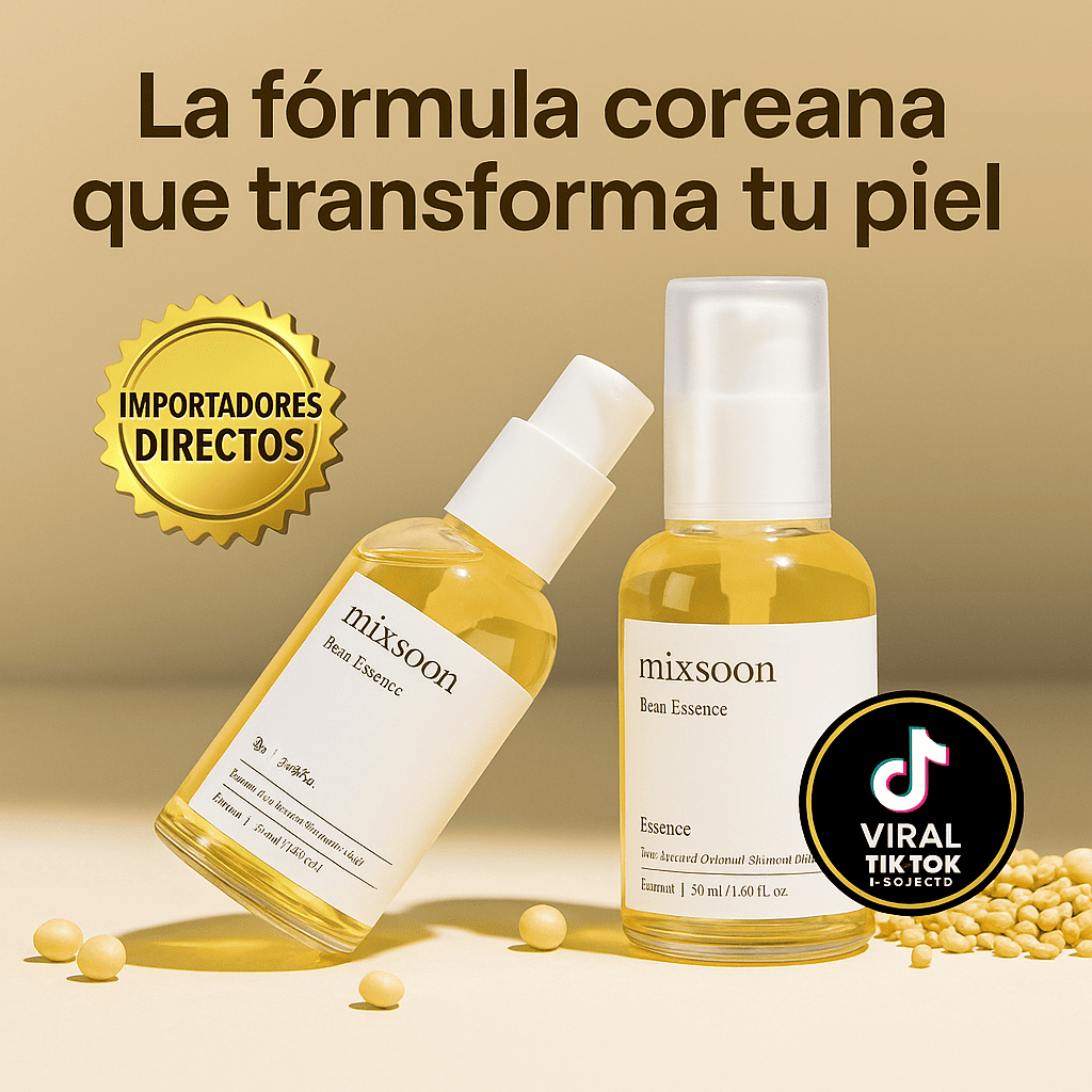 MIXSOON Bean Essence: el secreto coreano para una piel lisa y luminosa - 100% IMPORTADO