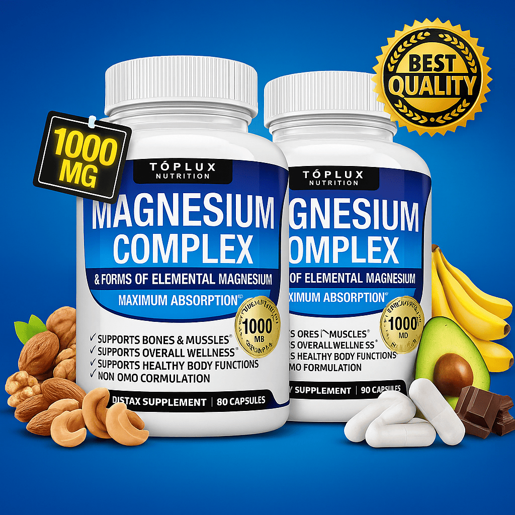 2X1 Magnesio Complex de Alta Absorción: Relajación y Vitalidad en Cada Dosis IMPORTADO🇺🇸