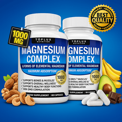 2X1 Magnesio Complex de Alta Absorción: Relajación y Vitalidad en Cada Dosis IMPORTADO🇺🇸