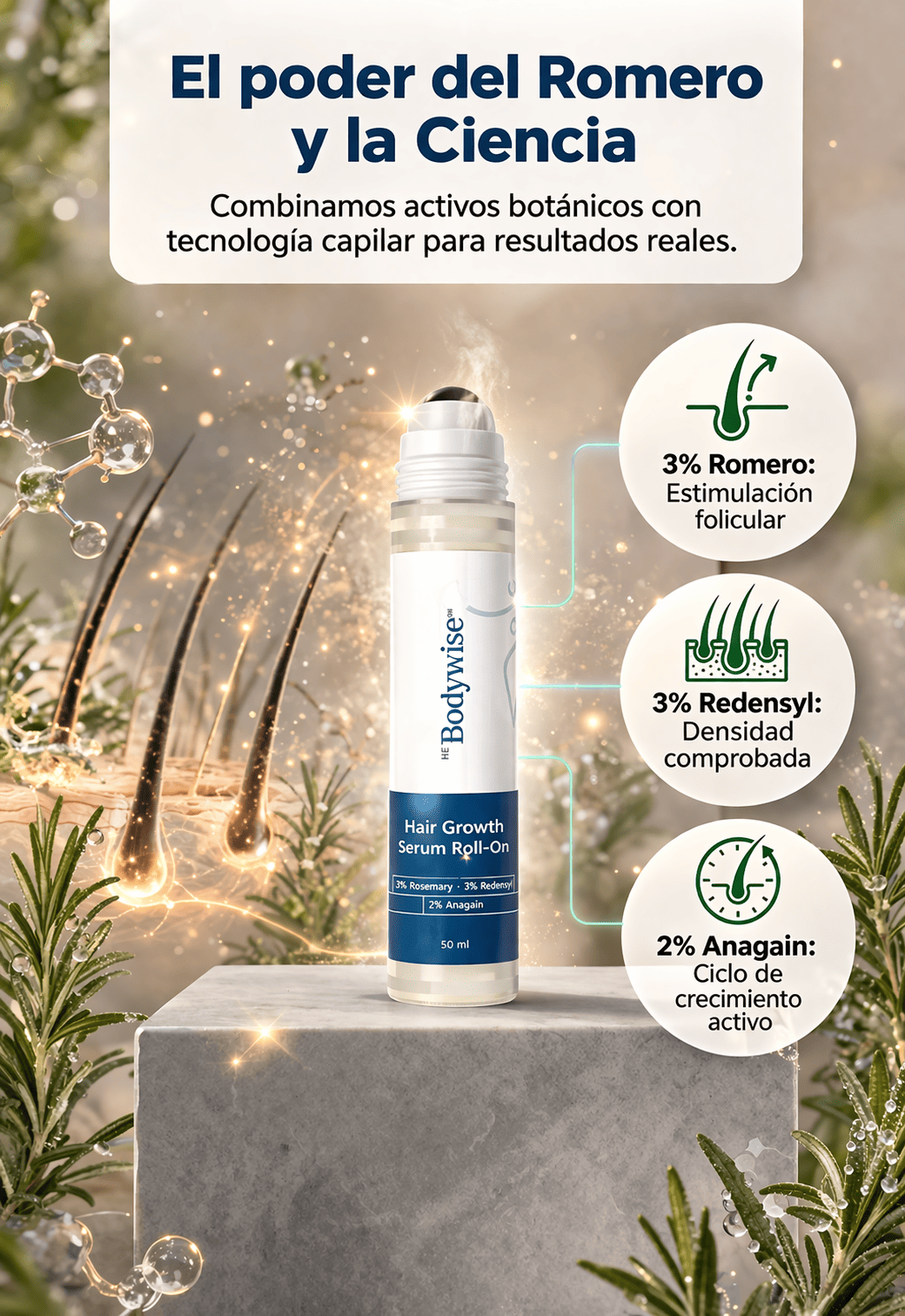 Bodywise Sérum para el Crecimiento del Cabello