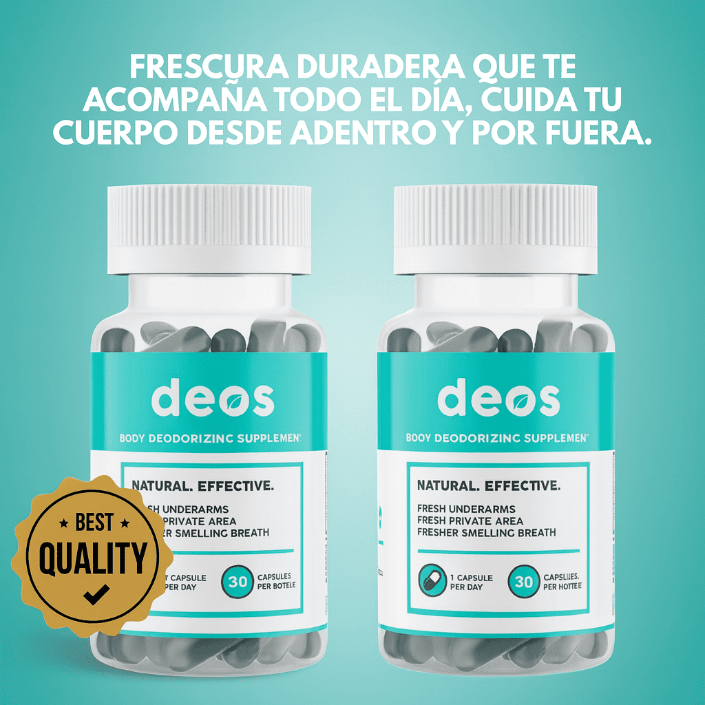 Deos™ : Frescura total desde adentro – adiós al mal olor natural