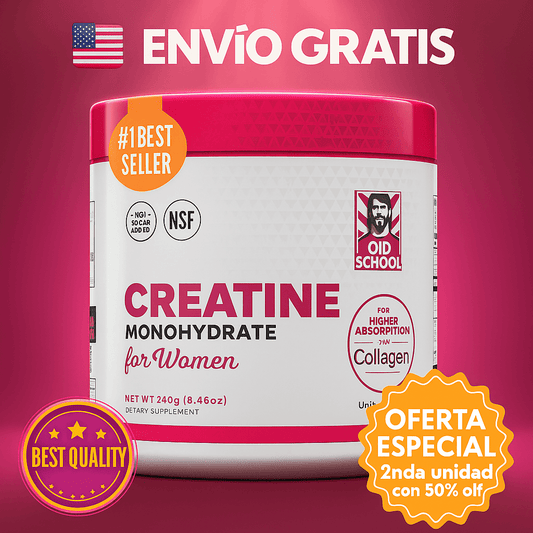 Creatina Monohidratada para Mujeres – Fuerza, recuperación y bienestar en cada scoop