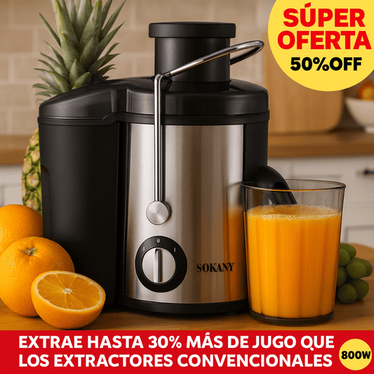 HealthyJuice Pro 800W™ – El extractor 3 en 1 que transforma tus mañanas
