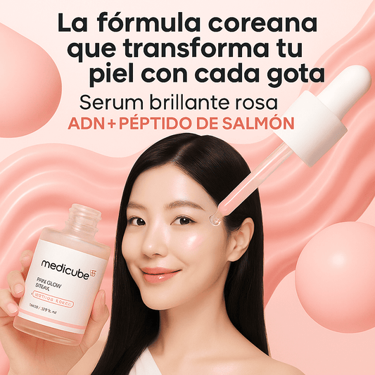 Medicube Serum–PDRN Pink Peptide: Piel que revive con cada gota rosa.
