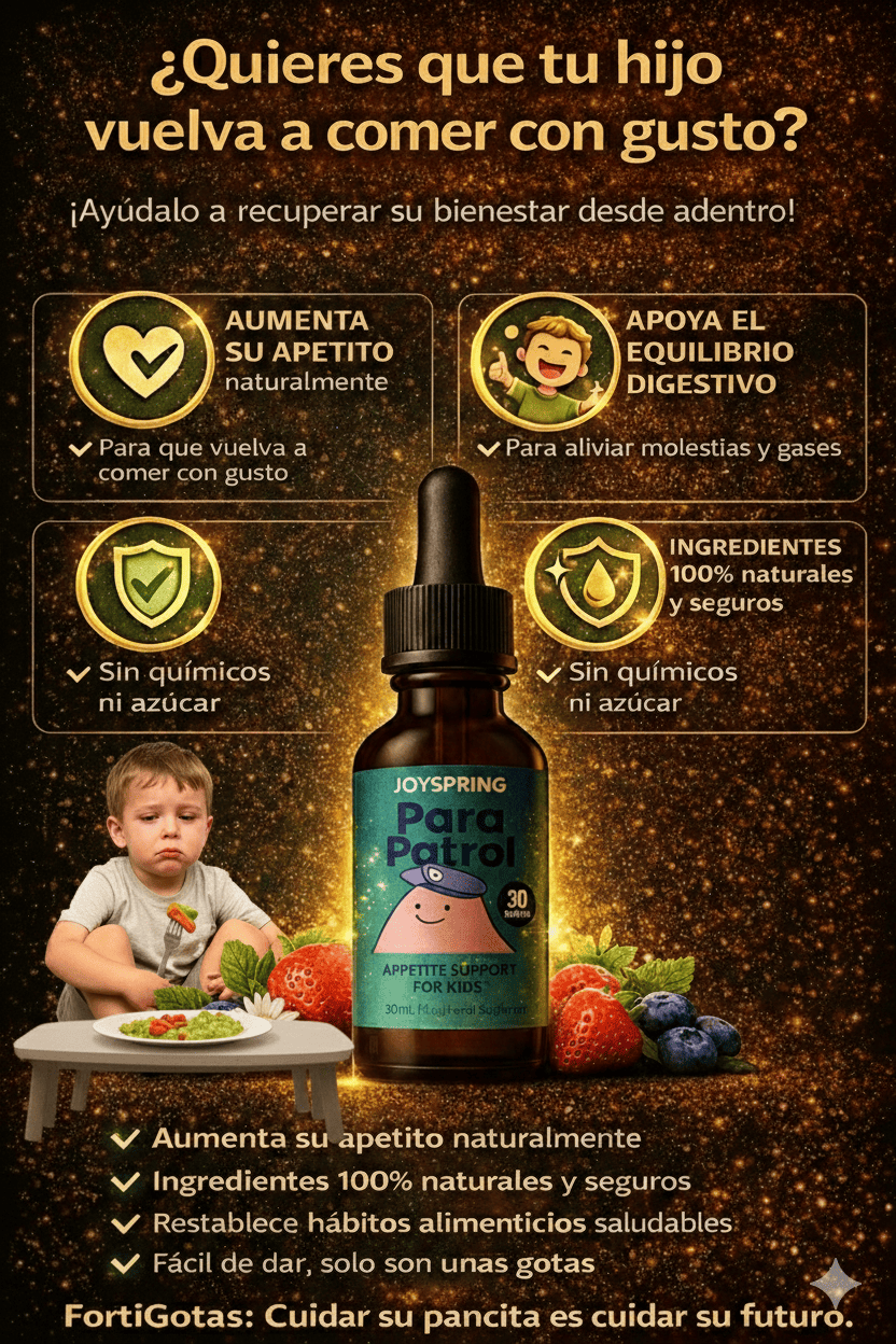 2X1 JoySpring ParaPatrol — Gotas Naturales de Bienestar Digestivo para Niños y Familia