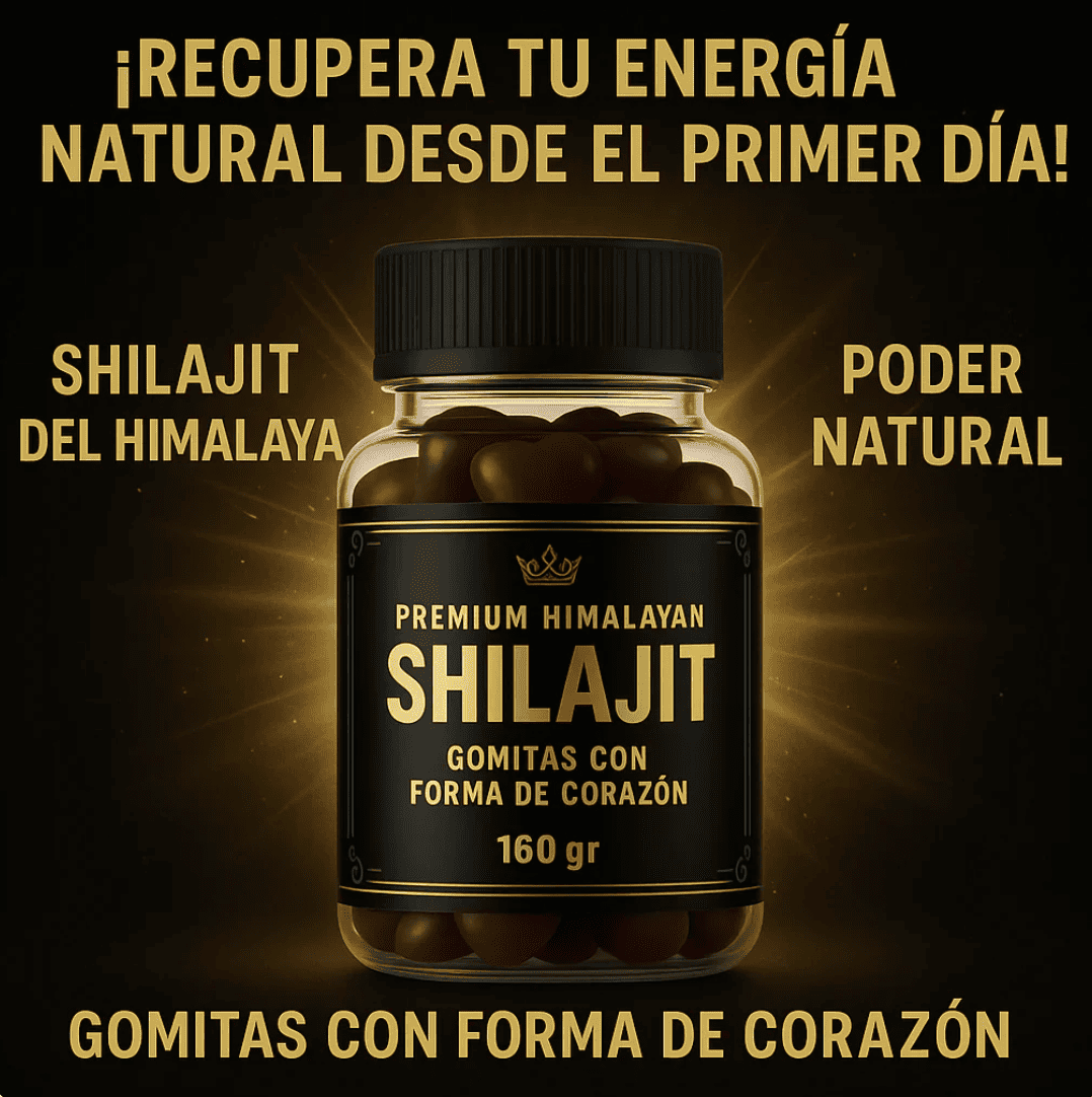 Gomas Shilajit: Energía y claridad mental al instante, vitalidad que dura
