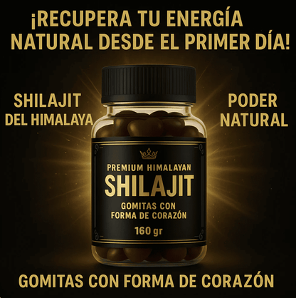 Gomas Shilajit: Energía y claridad mental al instante, vitalidad que dura